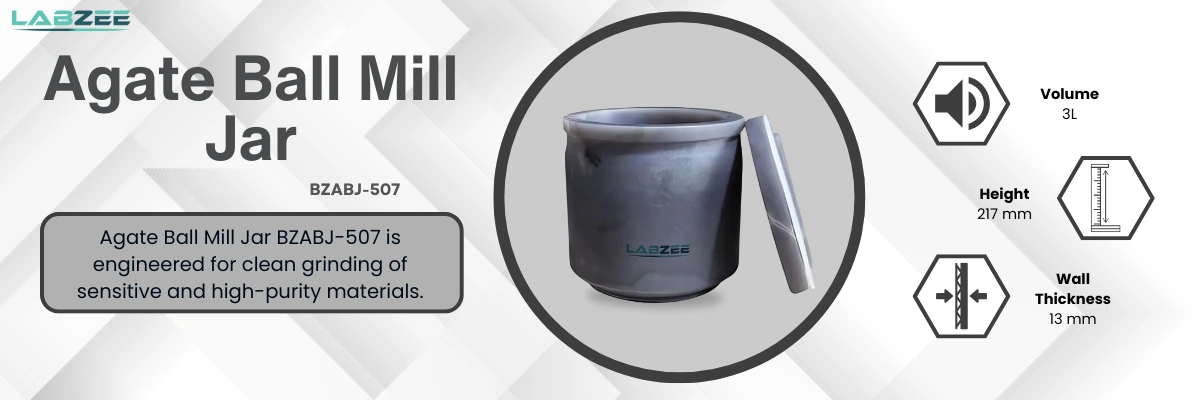 Agate Ball Mill Jar BZABJ-507