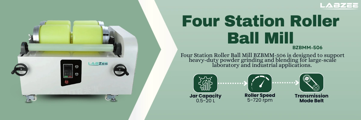 Four Station Roller Ball Mill BZBMM-506