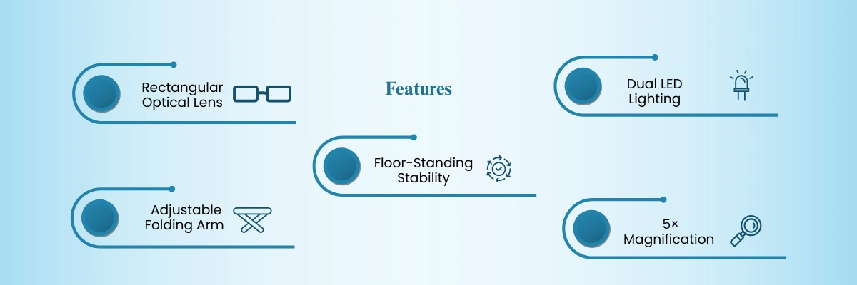 Floor Magnifier Lamp BZFML-514