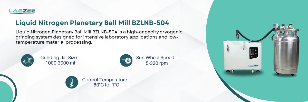 Liquid Nitrogen Planetary Ball Mill BZLNB-504