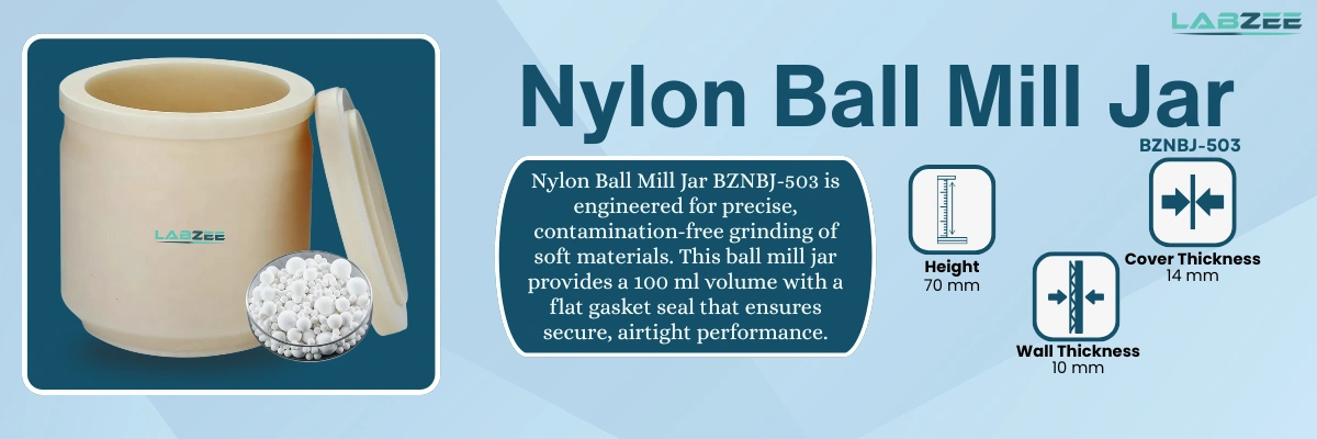Nylon Ball Mill Jar BZNBJ-503