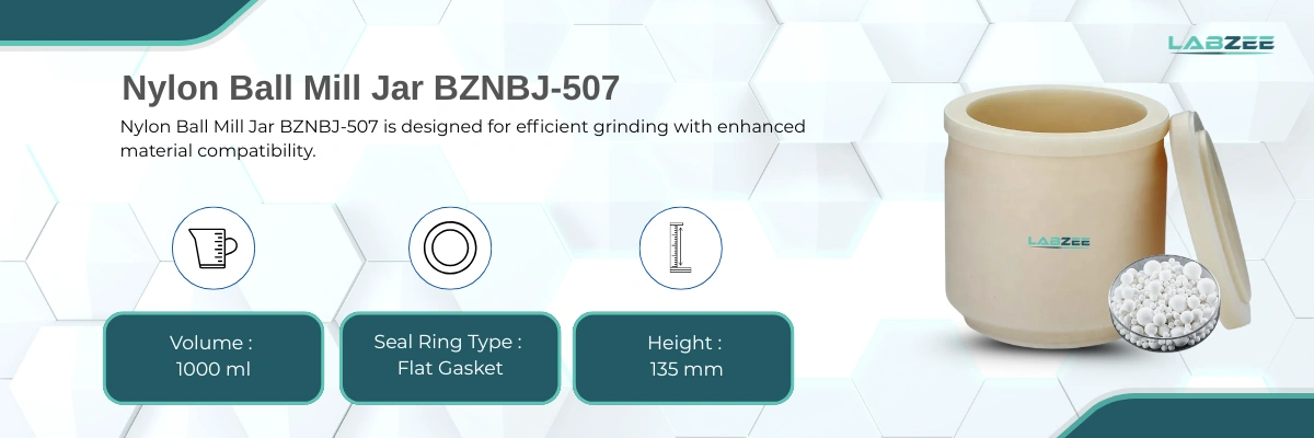 Nylon Ball Mill Jar BZNBJ-507