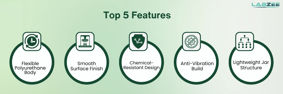 Polyurethane Ball Mill Jar BZPBJ-505