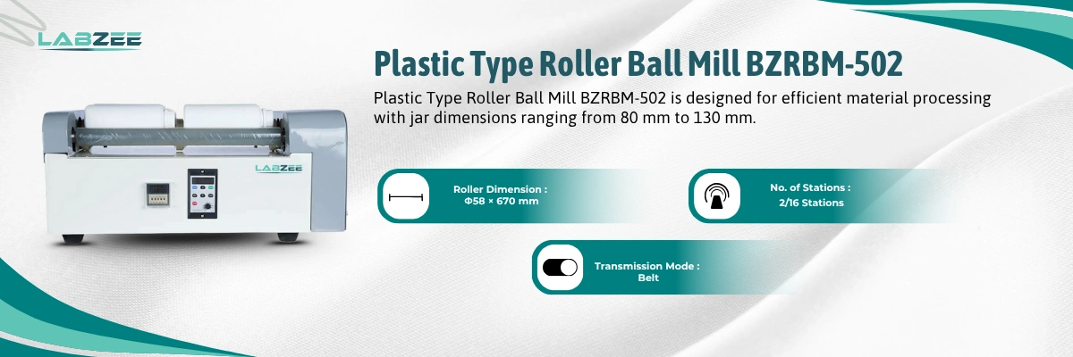 Plastic Type Roller Ball Mill BZRBM-502