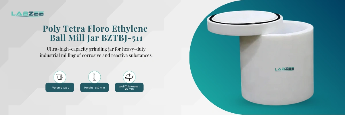 Poly Tetra Floro Ethylene Ball Mill Jar BZTBJ-511