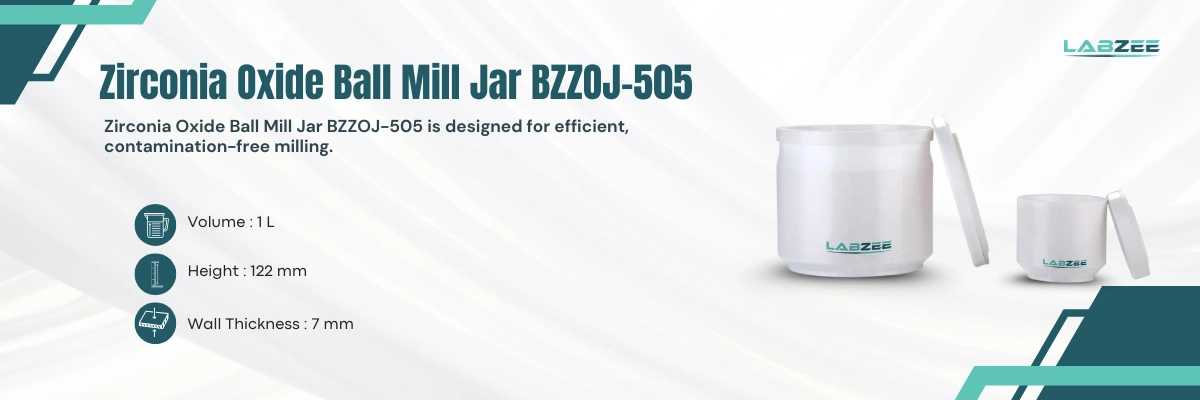Zirconia Oxide Ball Mill Jar BZZOJ-505